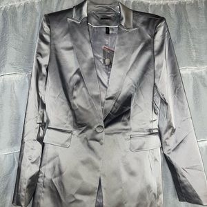 White House silk suit coat